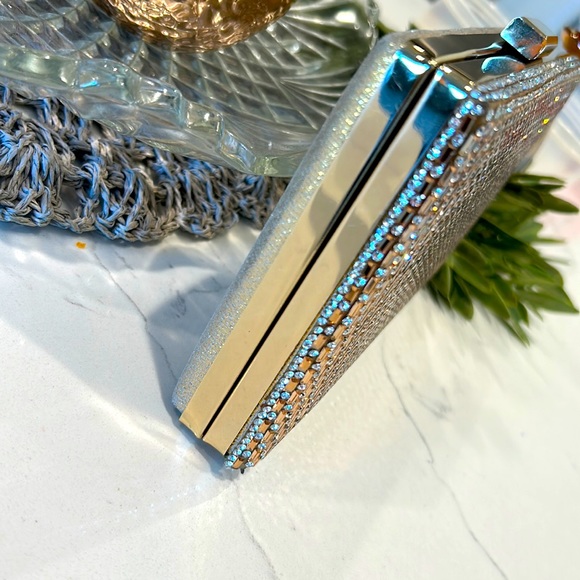 Formal Metallic Gold Box Clutch - Picture 6 of 12